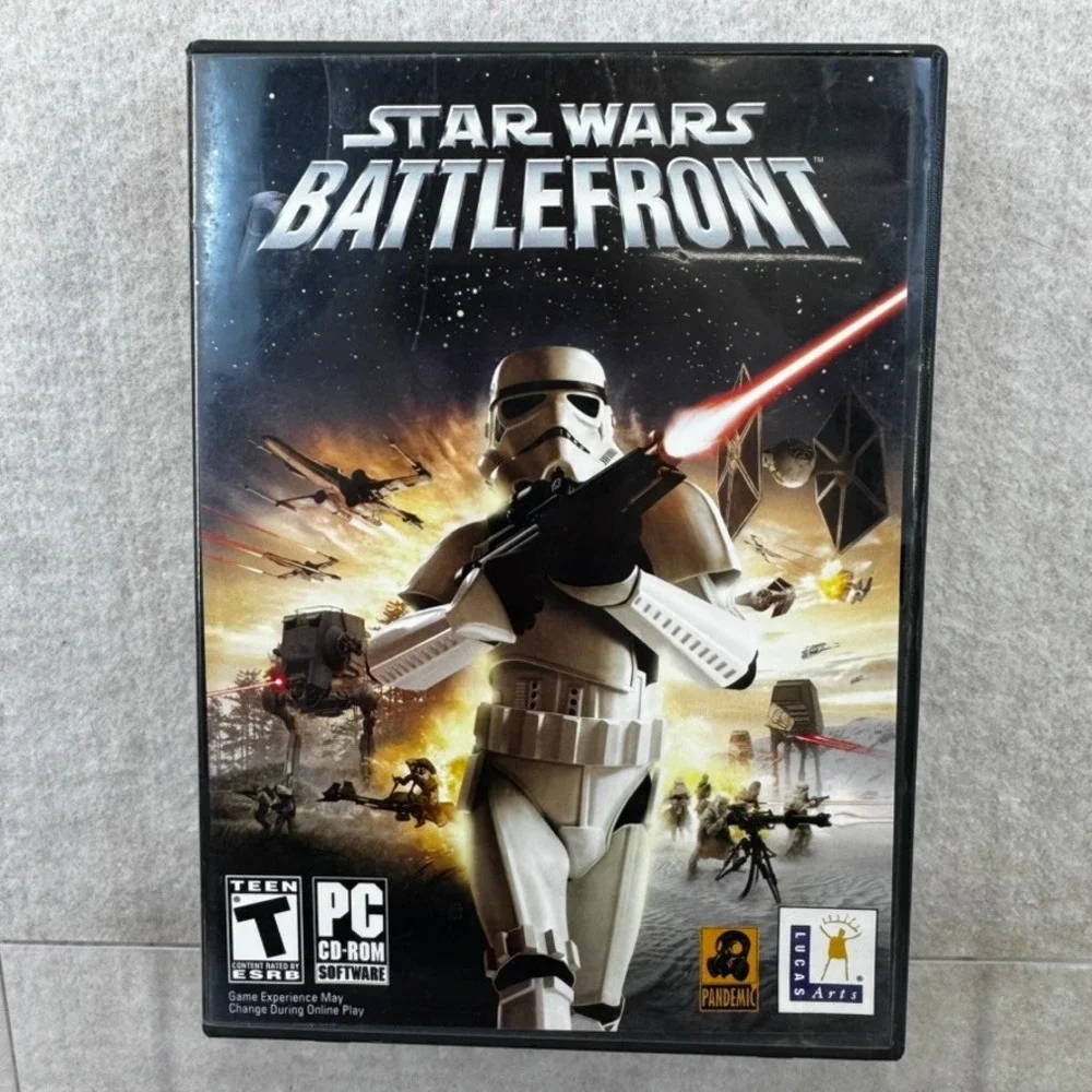 Star Wars Battlefront PC CD-ROM 2004 3 Discs CLEAN Video Game